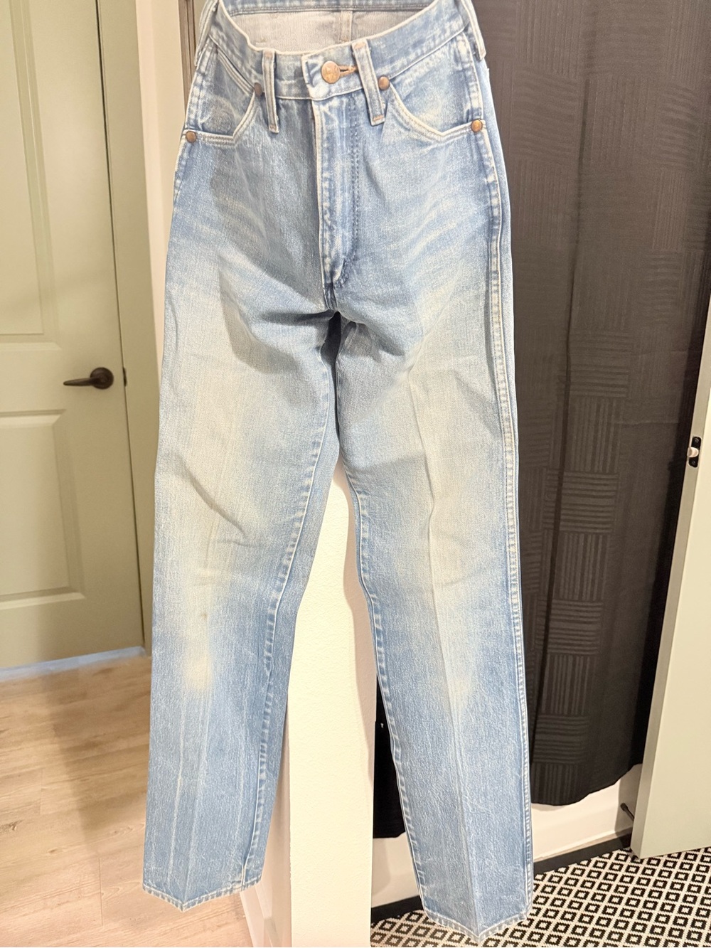 Wrangler 13MWZ Cowboy Cut Jeans 27x36 Made USA Faded Denim